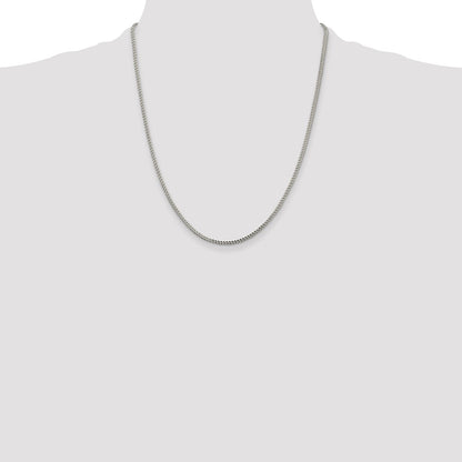 Sterling Silver 1.8mm D/C Square Franco Chain