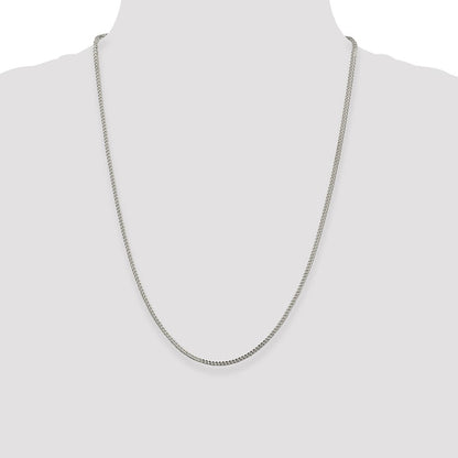 Sterling Silver 1.8mm D/C Square Franco Chain