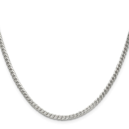 Sterling Silver 3mm D/C Square Franco Chain
