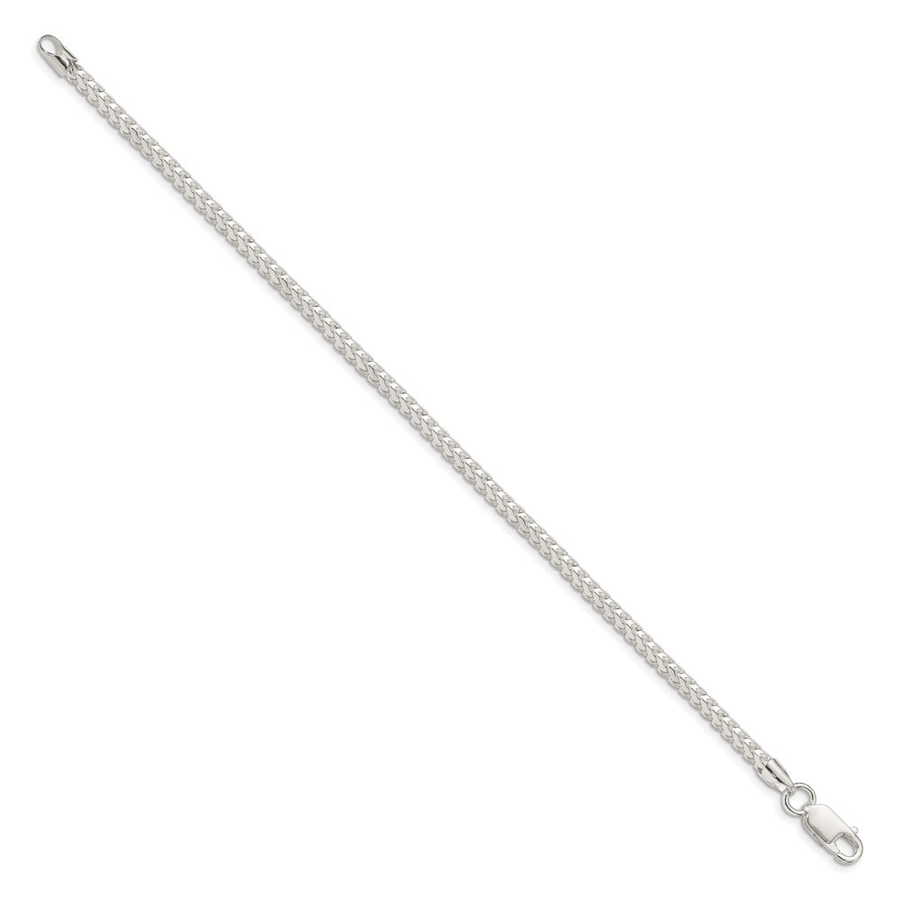 Sterling Silver 3mm D/C Square Franco Chain