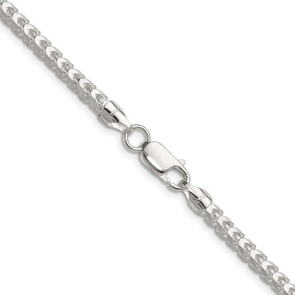 Sterling Silver 3.5.0mm D/C Square Franco Chain