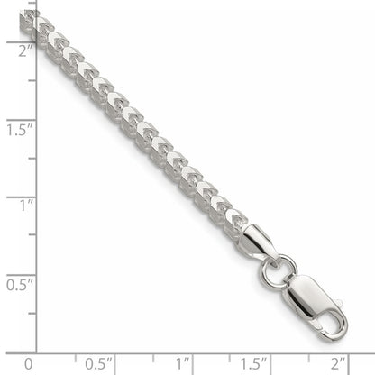 Sterling Silver 3.5.0mm D/C Square Franco Chain