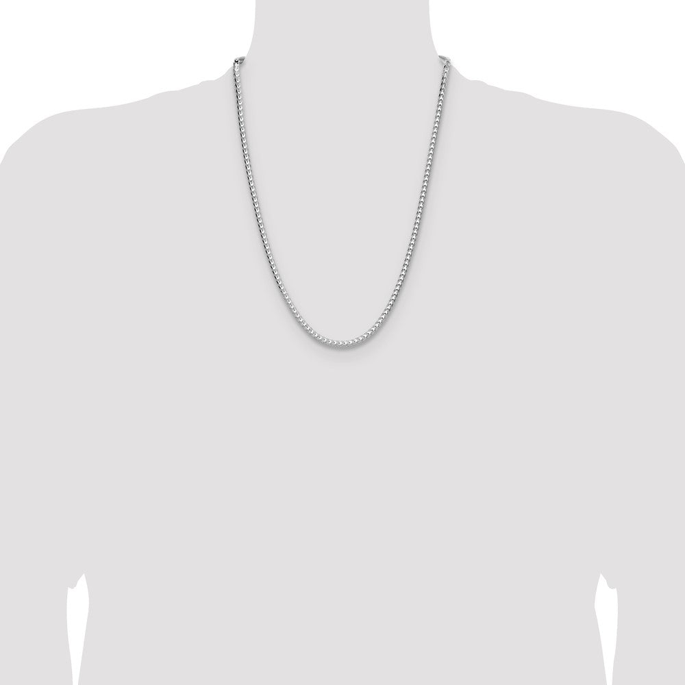 Sterling Silver 3.5.0mm D/C Square Franco Chain