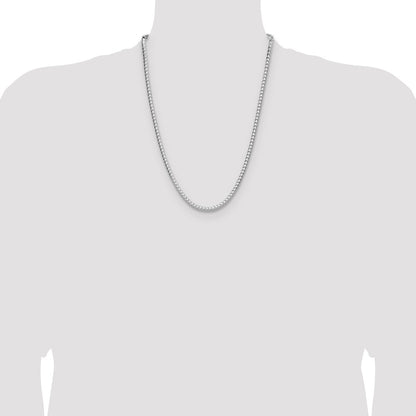 Sterling Silver 3.5.0mm D/C Square Franco Chain