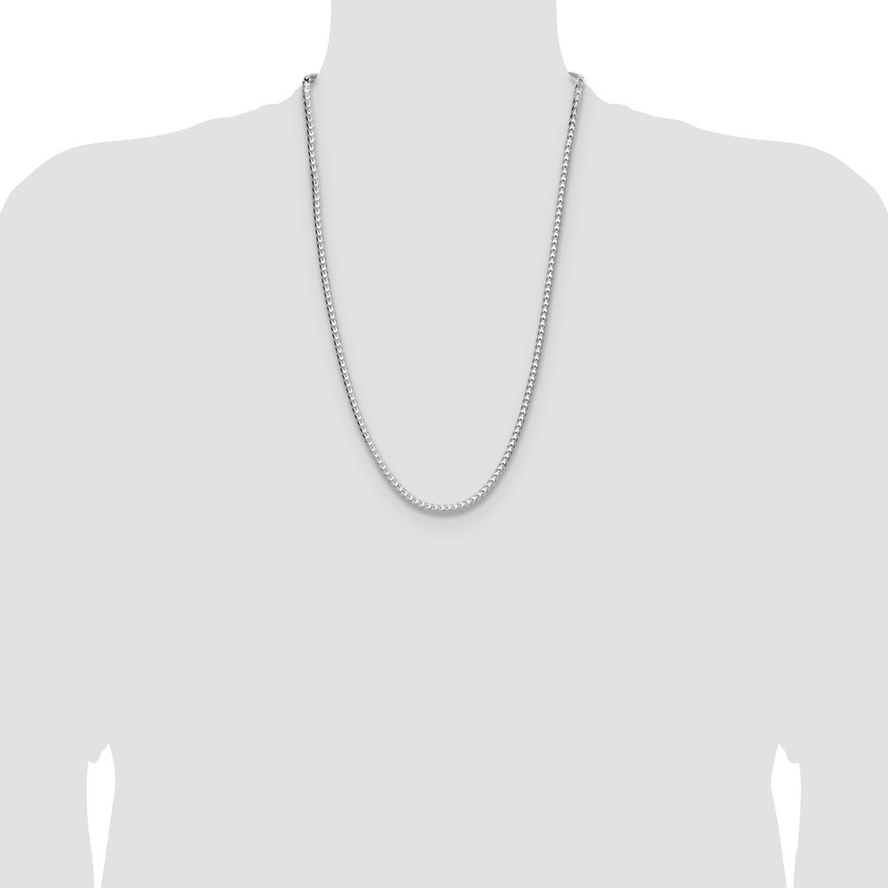 Sterling Silver 3.5.0mm D/C Square Franco Chain