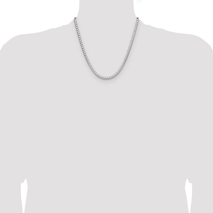 Sterling Silver 4mm D/C Square Franco Chain