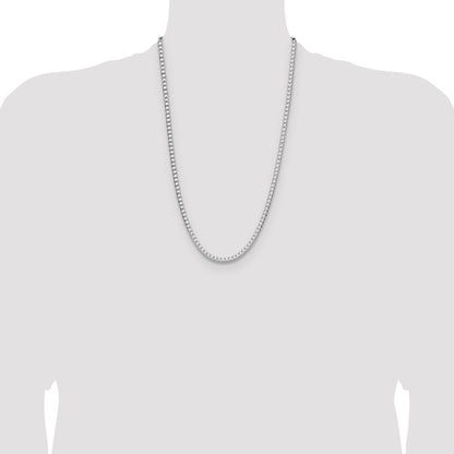 Sterling Silver 4mm D/C Square Franco Chain