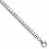 Sterling Silver 4mm D/C Square Franco Chain