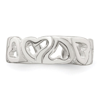 Sterling Silver Heart Toe Ring