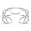 Sterling Silver Wave Toe Ring