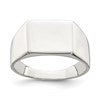 Sterling Silver 9x11mm Solid Back Signet Ring