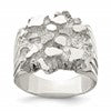 Sterling Silver Men's Nugget Ring