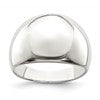 Sterling Silver Polished Cigar-band Ring