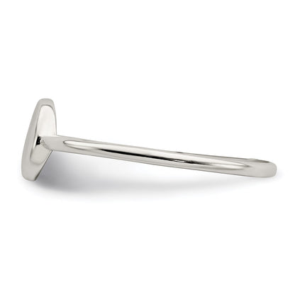 Sterling Silver Polished Circle Ring