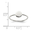 Sterling Silver Polished Circle Ring