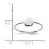 Sterling Silver Polished Circle Ring