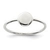 Sterling Silver Polished Circle Ring