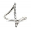 Sterling Silver CZ Bar Ring