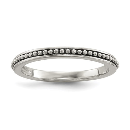 Sterling Silver w/14k Antiqued 8mm Button FWC Pearl Set of 3 Rings