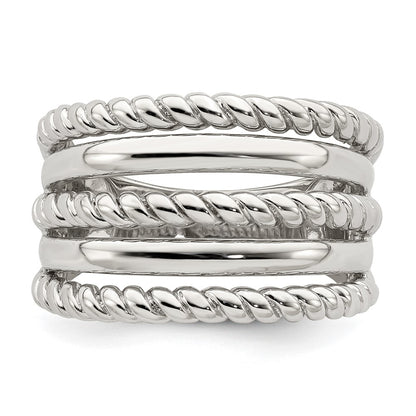 Sterling Silver Polished Fancy Ring