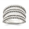 Sterling Silver Polished Fancy Ring