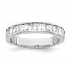 Sterling Silver Rhodium Plated CZ Ring