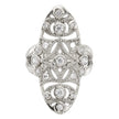 Sterling Silver Polished Fancy CZ Ring