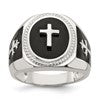 Sterling Silver Black Agate Ring