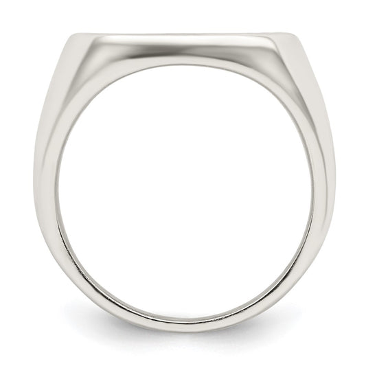 Sterling Silver Rhodium-plated Enameled Cross Ring