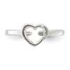 Sterling Silver Polished Heart Toe Ring