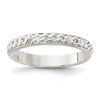 Sterling Silver Chain Inlay Design 3mm Band
