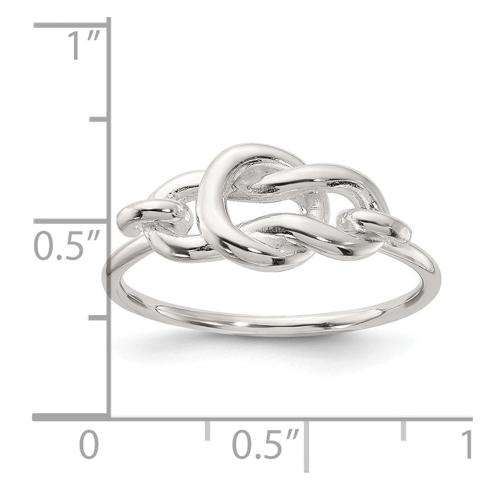 Sterling Silver Polished Fancy Knot Ring