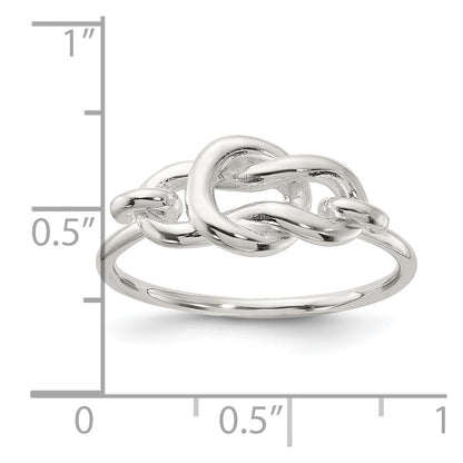 Sterling Silver Polished Fancy Knot Ring