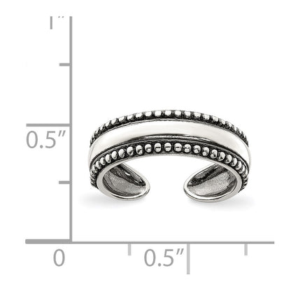Sterling Silver Antiqued Toe Ring