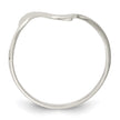 Sterling Silver Solid Wavy Ring
