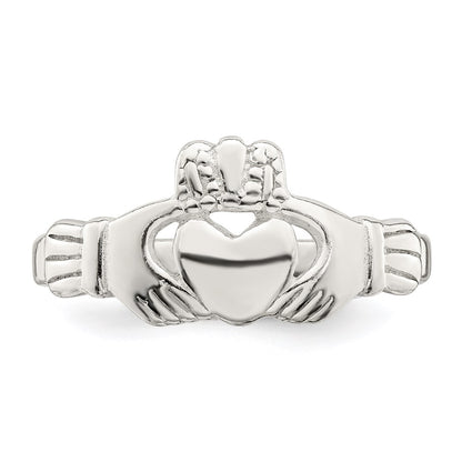 Sterling Silver Solid Claddagh Ring