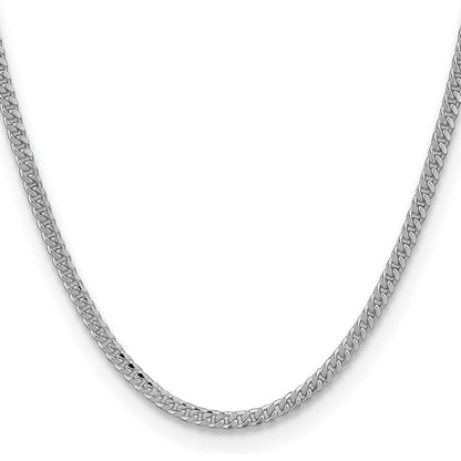 Sterling Silver 3.25mm Domed Curb Chain