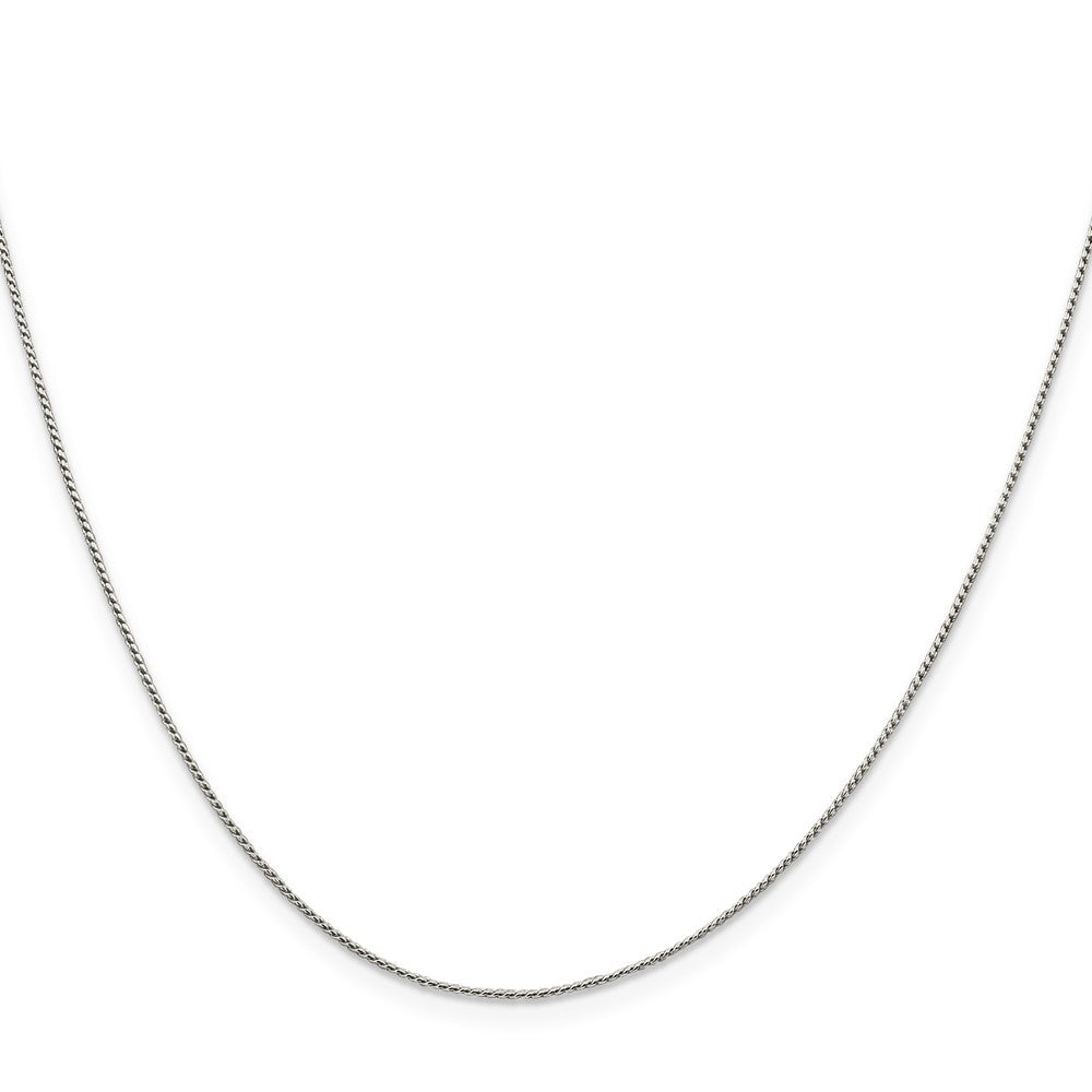 Sterling Silver .95mm Round Franco Chain w/2in ext.