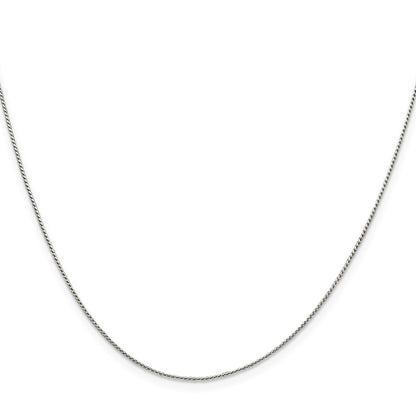 Sterling Silver .95mm Round Franco Chain w/4in ext.