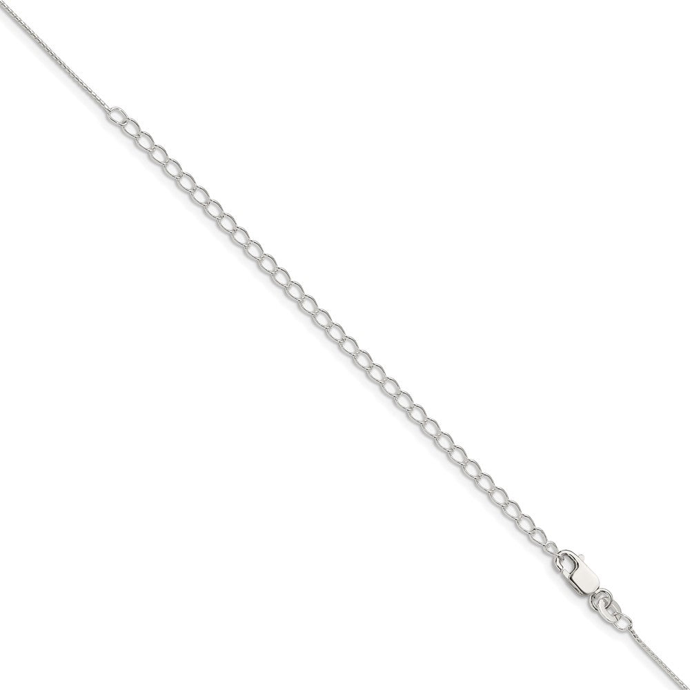 Sterling Silver .95mm Round Franco Chain w/4in ext.