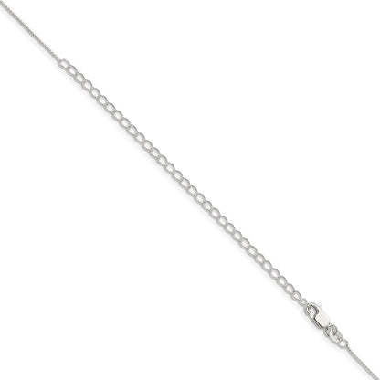 Sterling Silver .95mm Round Franco Chain w/4in ext.
