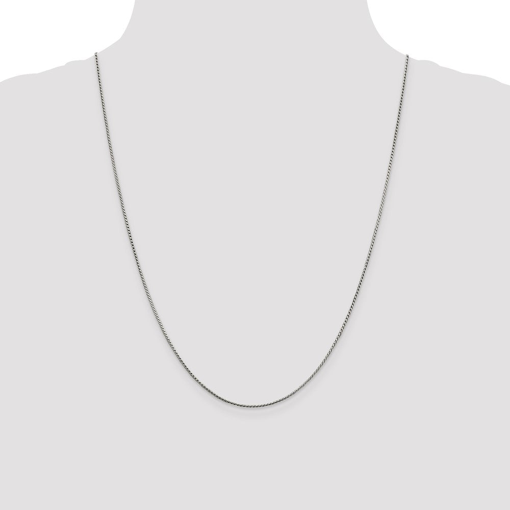 Sterling Silver 1mm Round Franco Chain