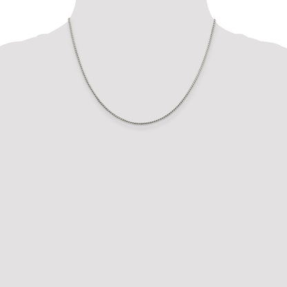 Sterling Silver 1.25mm Round Franco Chain