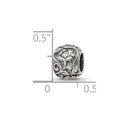 Sterling Silver Reflections Floral Bead