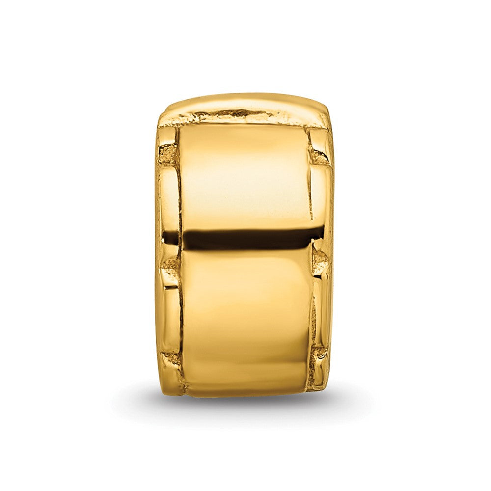 Sterling Silver Gold-plated Reflections Hinged Clip Bead
