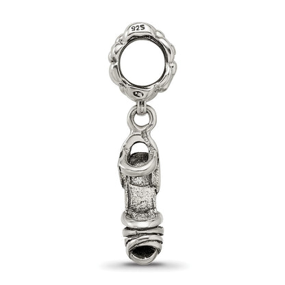 Sterling Silver Reflections High Heel Shoe Dangle Bead