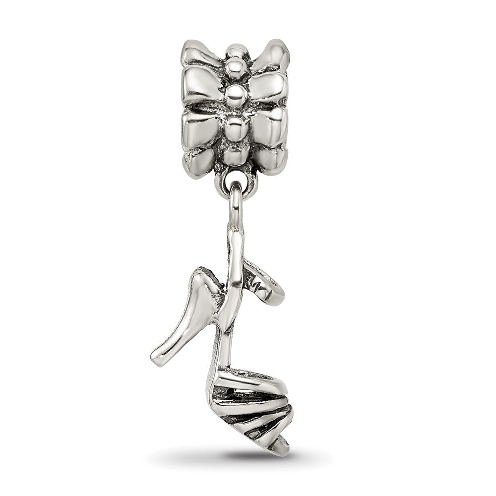 Sterling Silver Reflections High Heel Shoe Dangle Bead