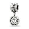 Sterling Silver Reflections Om Symbol Dangle Bead