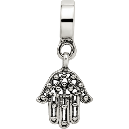 Sterling Silver Reflections Hamsa/Chamseh Dangle Bead
