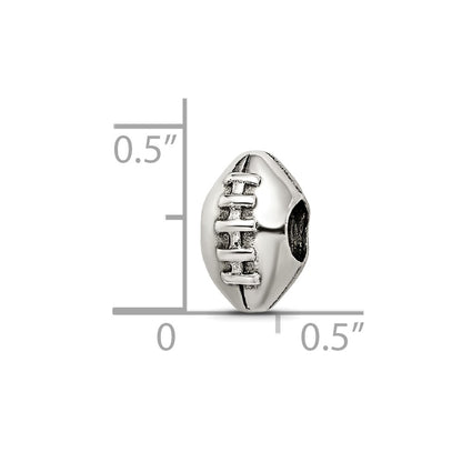 Sterling Silver Reflections Football Bead